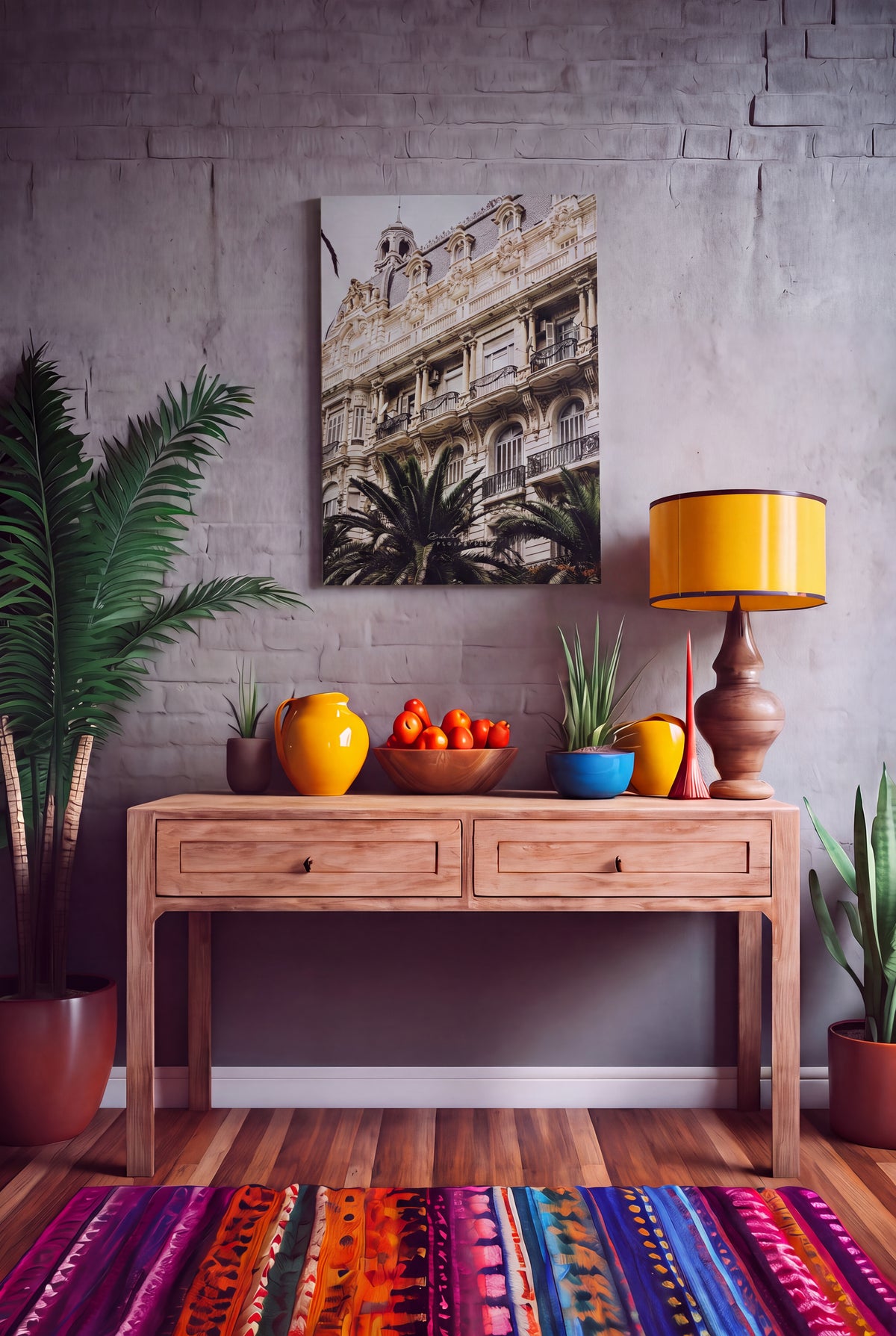 Mediterranean Elegance — Architectural Art Print